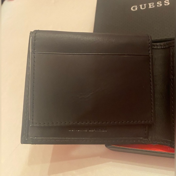 Guess Genuine Leather Wallet RFID Protection Black NWT - Picture 6 of 8